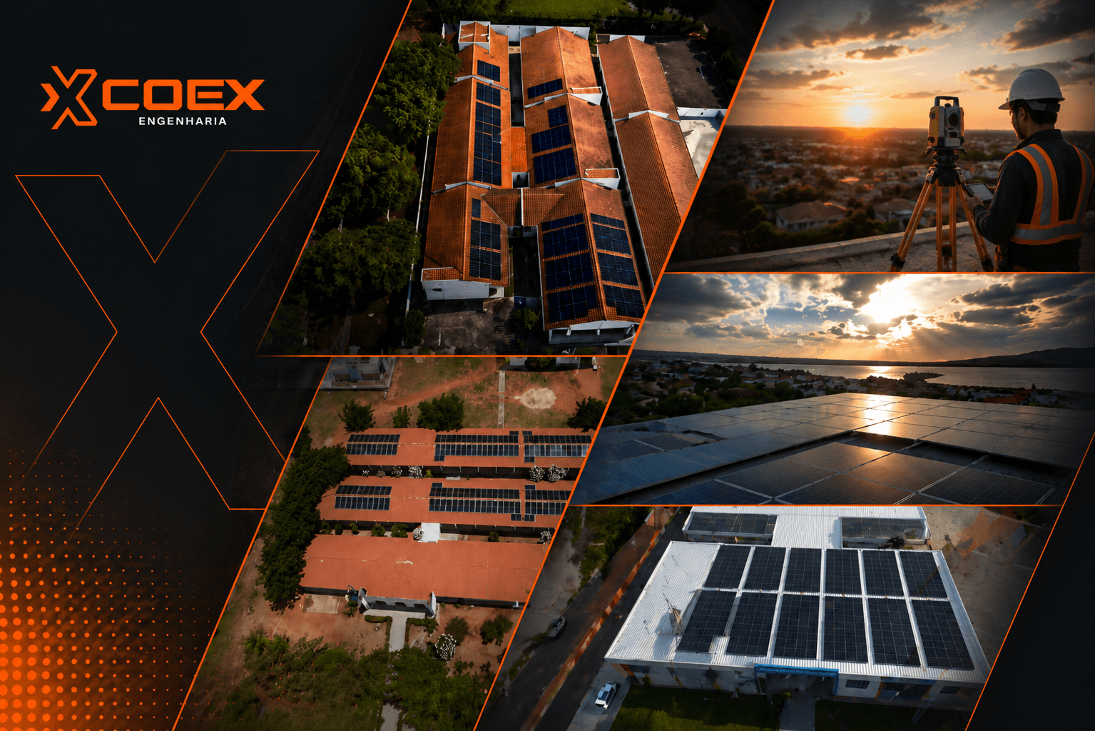 Instalação fotovoltaica — COEX Engenharia