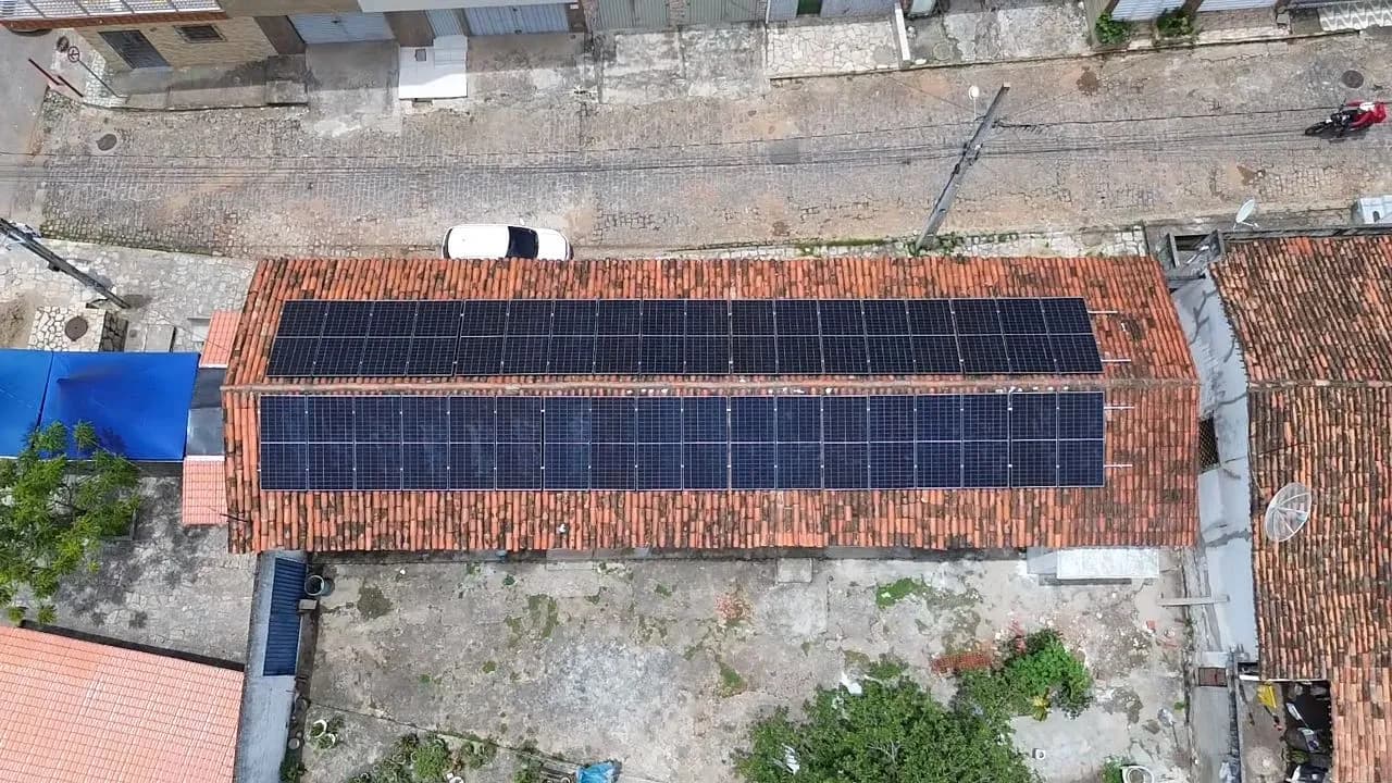 Ambiente Pré-escola – sistema fotovoltaico instalado, Guarabira – PB